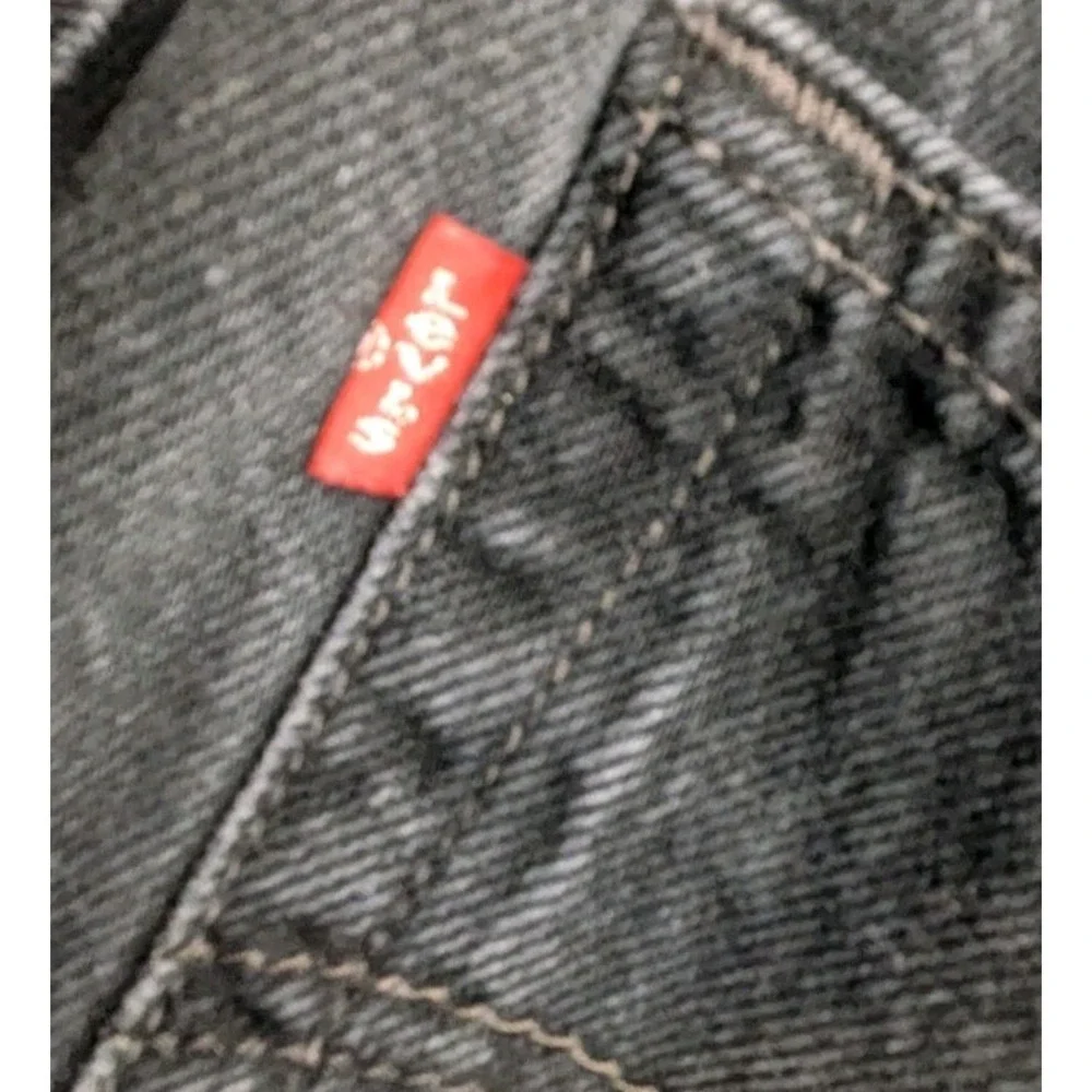 Levi's 501 Jeans Men's 30x32 Black Denim Straight Leg‎ Dark Wash Retro Pants